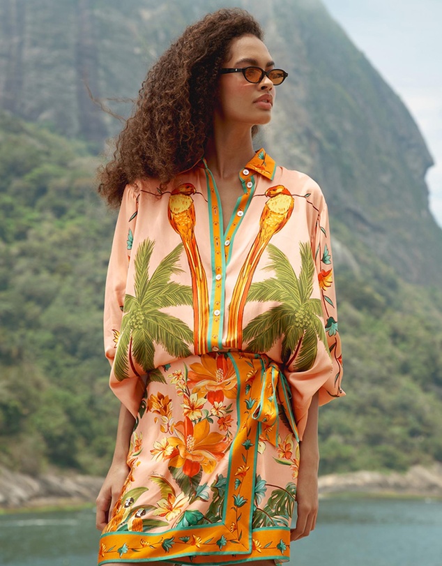 Farm Rio - Birds Mini Skirt