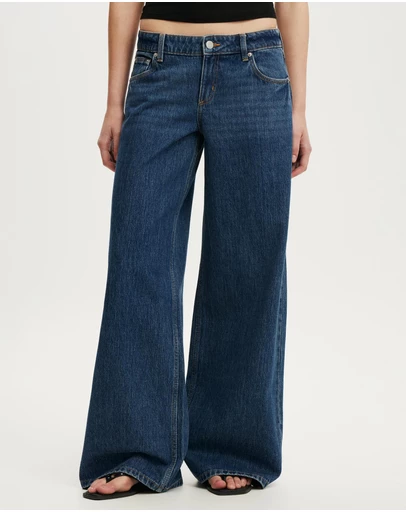 Cotton On - Low Rise Wide Jeans