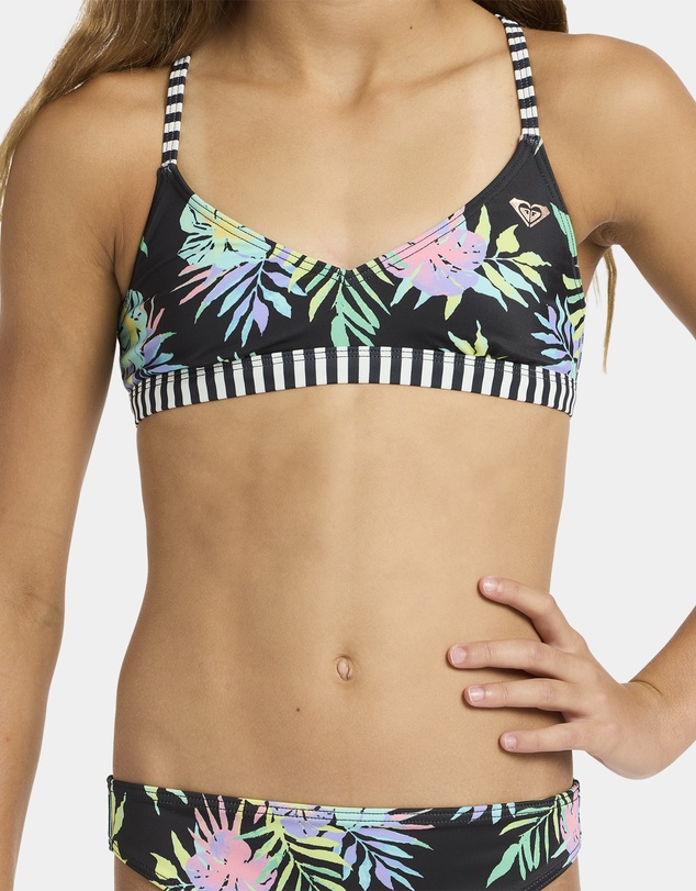 Roxy - Girls 4 to 16 Roxy Active Athletic Tri Set Two Piece
