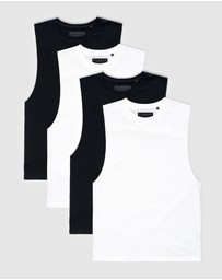 Xander - 4-Pack Blanc Tank