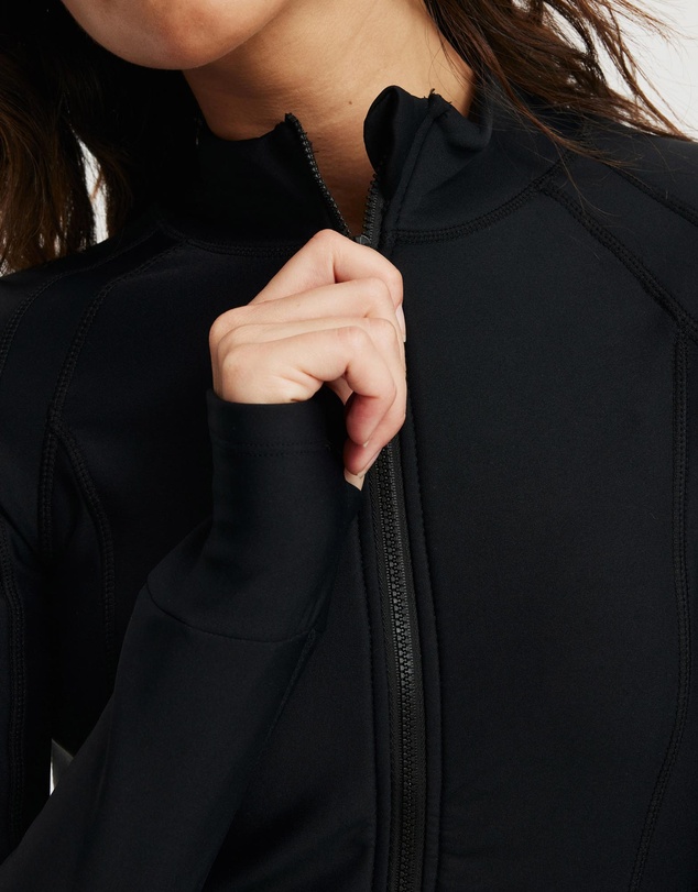 Cotton On Body Active - Fleece Lined Long Sleeve Zip Thru