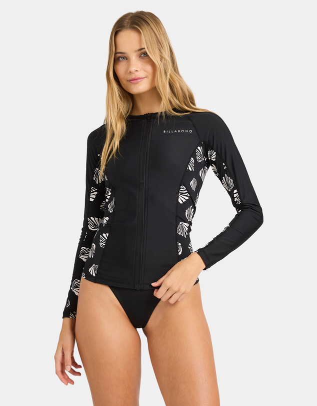 Billabong - Womens Sandy Shells Off Shore Long Sleeve Rash Vest