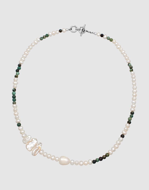 Haze & Glory - ICONIC EXCLUSIVE - Crazy Pearl and Turquoise Necklace