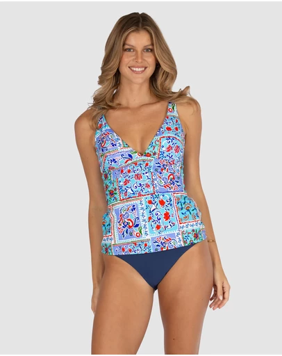 Baku Swimwear - La Condesa Longline Multi Fit Singlet Top
