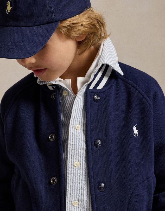 Polo Ralph Lauren - Fleece Baseball Jacket - Kids - The Iconic Exclusive