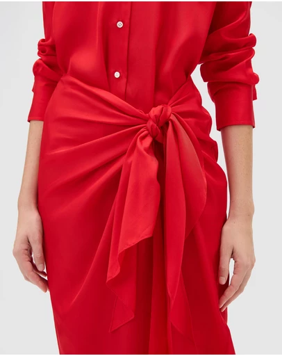 Oroton - Silk Sarong Dress