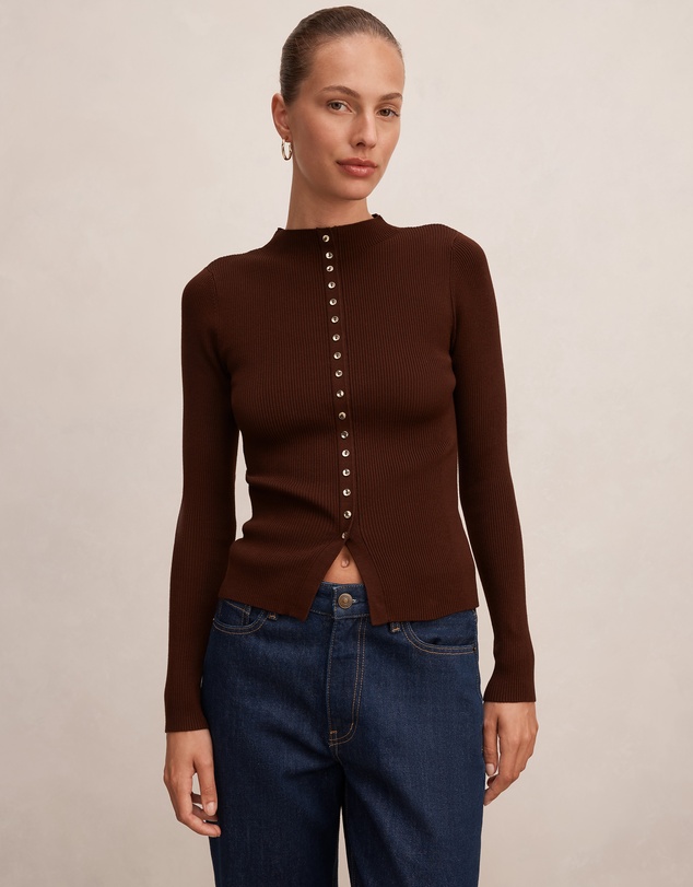 Forever New - Francis Button Detail Top