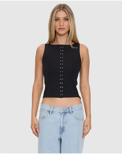 Thrills - Rhyde Eyelet Tank