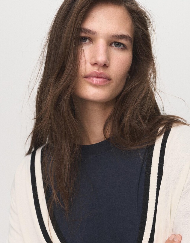 M.N.G - Cardigan With Contrasting Stripes