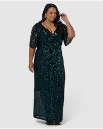 Pink Dusk by Curve Project - Lure Sequin Maxi Dress
