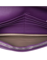 Pre-Loved by Azura Reborn - Pre-Loved Nappa Intrecciato Embroidered Continental Wallet on Chain