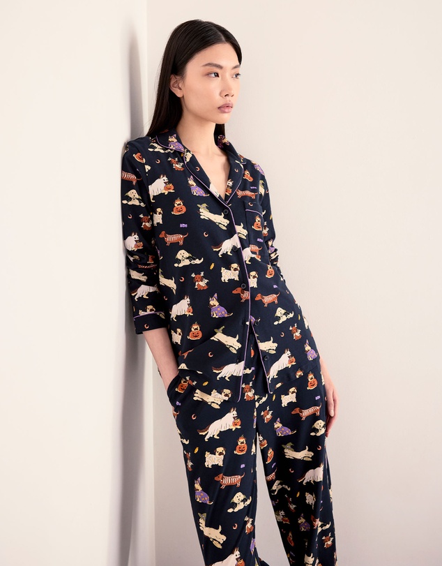 Chelsea Peers - Halloween Dogs Organic Cotton Pyjama Set