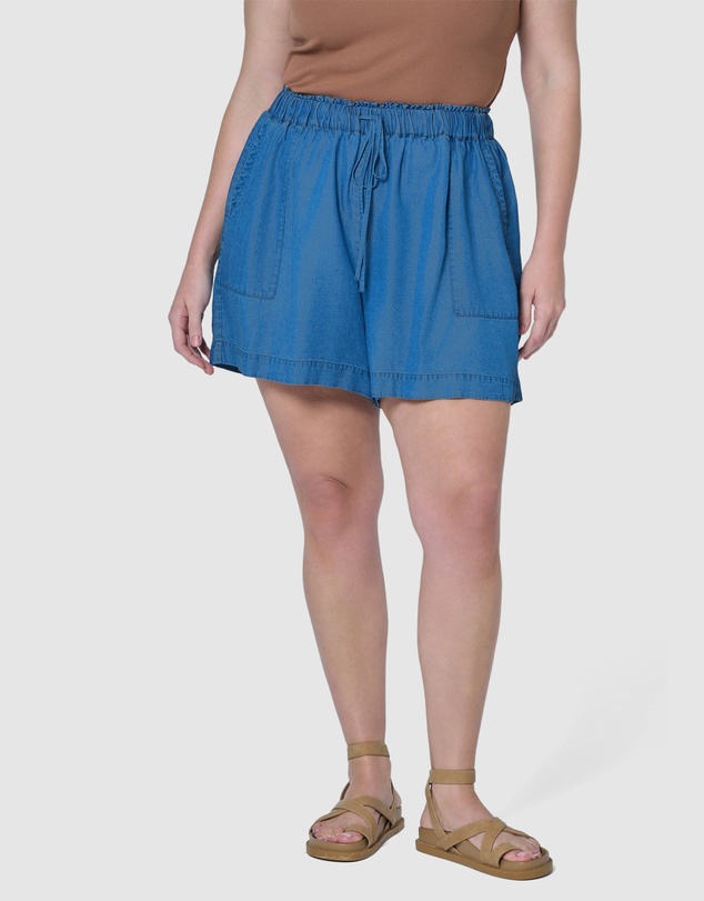 Indigo Tonic - Jadie Chambray Shorts