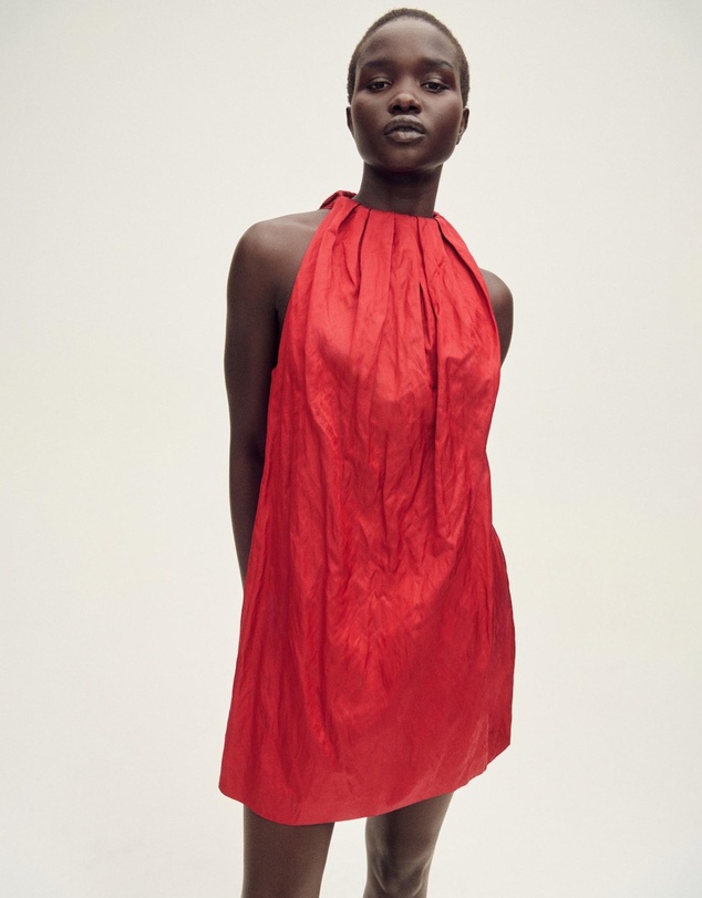 M.N.G - Nils Halter Dress With Bow Detail