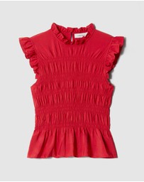 & Other Stories - Smocked Frill Top