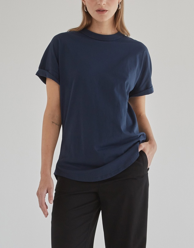 DRICOPER DENIM - Slouchy Navy Blue Tee