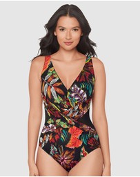 Miraclesuit Swimwear  - Pluma Orla Crossover Draped Shaping Swimsuit