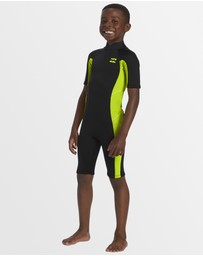 Billabong - Girls 2 to 6 2/2mm Foil Back ZIp Springsuit