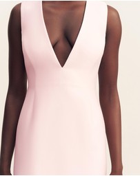 Shona Joy - Otis Plunged Fitted Maxi Dress