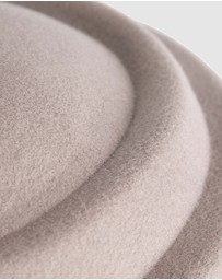 Max Alexander - Felt Grey Pillbox Hat