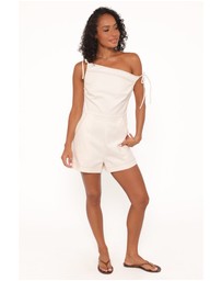 Petal & Pup - Tatum Off Shoulder Playsuit - Bone