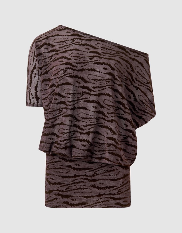 Jaded London - Zebra Flocked Ophidian Mini Dress