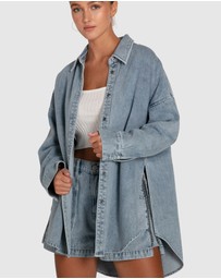 Belle & Bloom - Into Him Oversized Denim Shirt