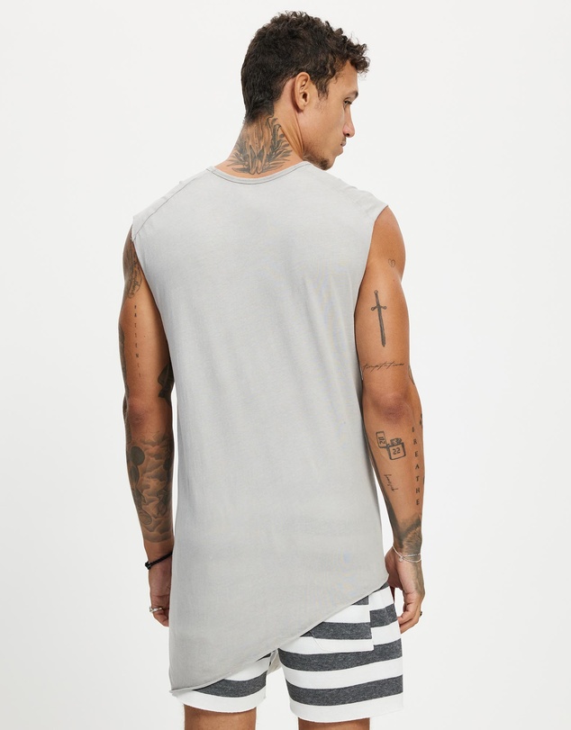 Surrounded By Ghosts - The Graftonite Asymmetrical Cotton Tail Muscle T-Shirt