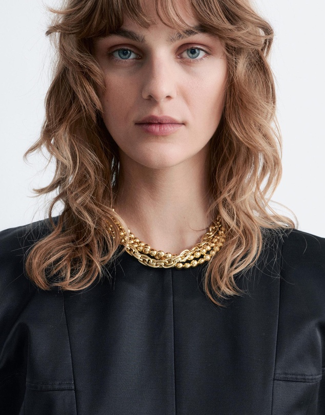 & Other Stories - Satin Puff-Sleeve Top