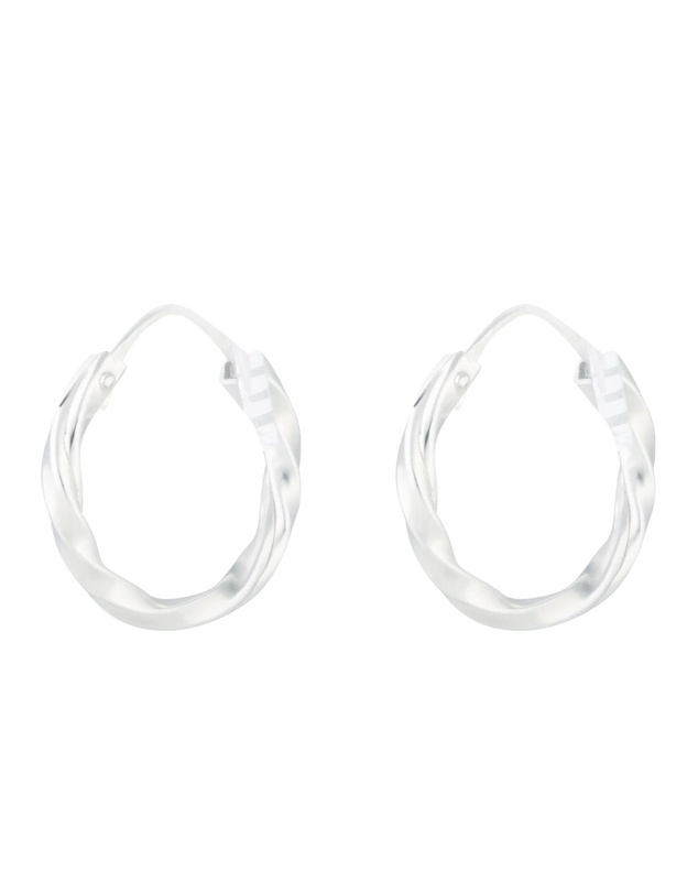 Lovisa - Sterling Silver Twist Hoop Earrings