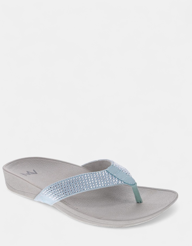 Mia Vita - Allora Toe Post Sandal - Jade Rhinestone
