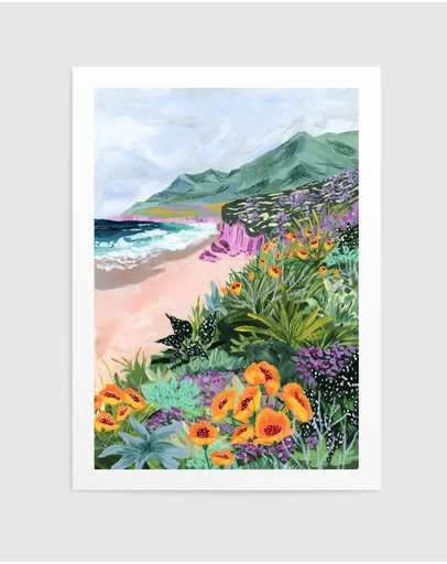 Olive et Oriel - Coastal Bluffs by Sarah Gesek Art Print