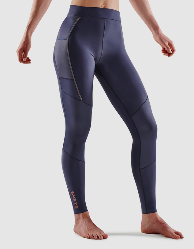 SKINS - SKINS Compression Women's Series-5 Activewear Long Tight Navy Blue