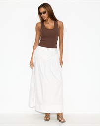 Dazie - Glebe Poplin Maxi Skirt