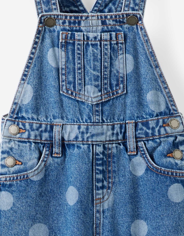 Cotton On Kids - Barrel Leg Denim Overall