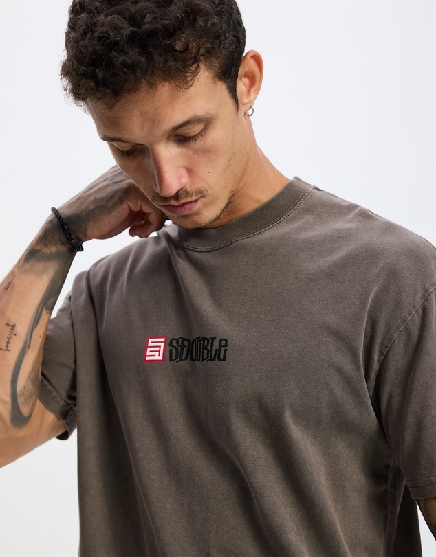 S Double - S Cube Mid Block SS Tee