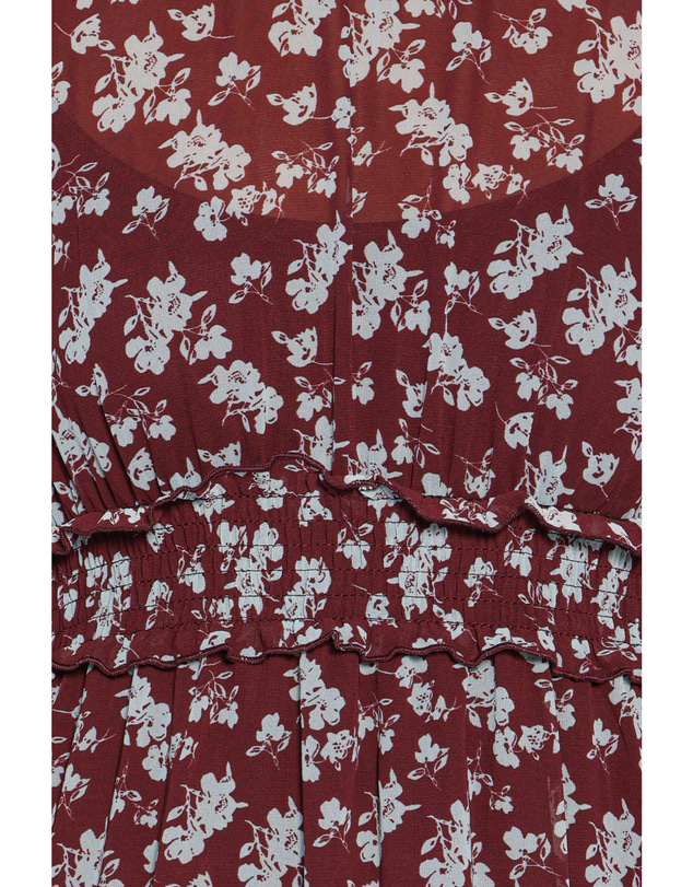 Petal & Pup - Kelina Maxi Dress - Burgundy Floral
