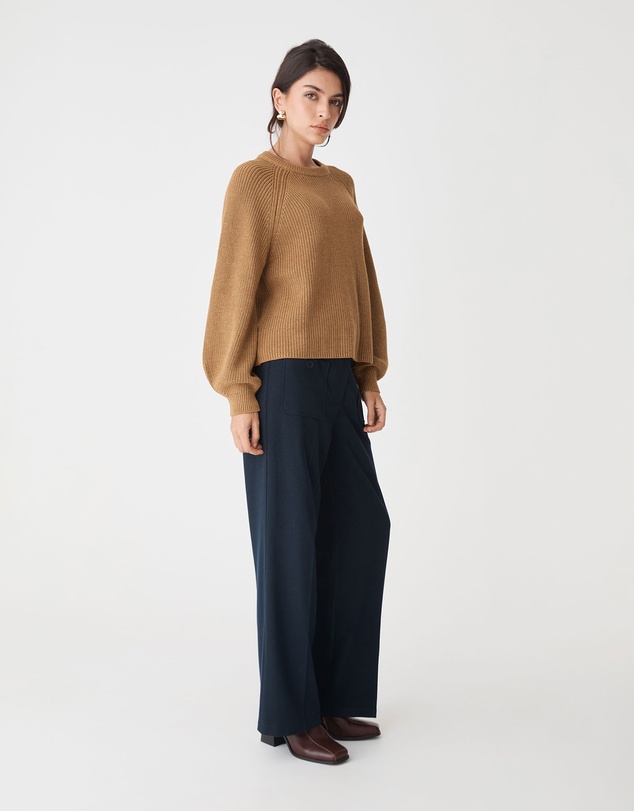 Forcast - Meg Crew Neck Rib Knit Jumper