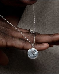 Dower & Hall - Men's One World Talisman Necklace In Sterling Silver