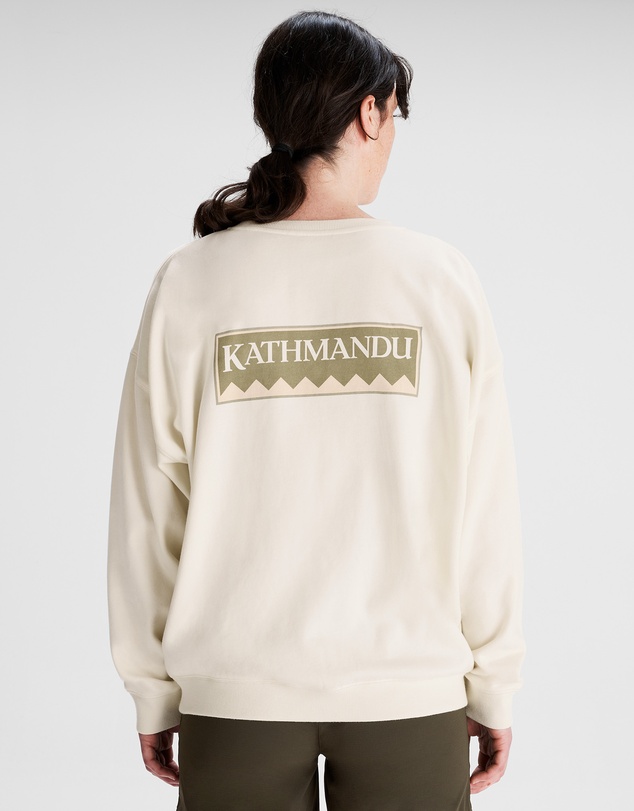 Kathmandu - Heritage Logo Slouchy LT BB Crew Sweatshirt