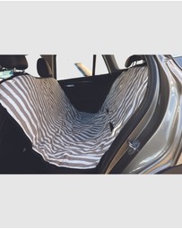 Mog & Bone - Car Seat Cover - Latte Hamptons Stripe
