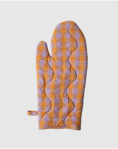 Mosey Me - Kumquat Bloom Seersucker Oven Mitt