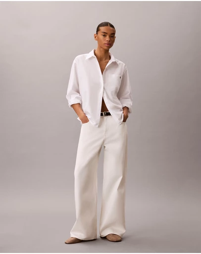 Calvin Klein Jeans - Cotton Poplin Jacquard Relaxed Shirt