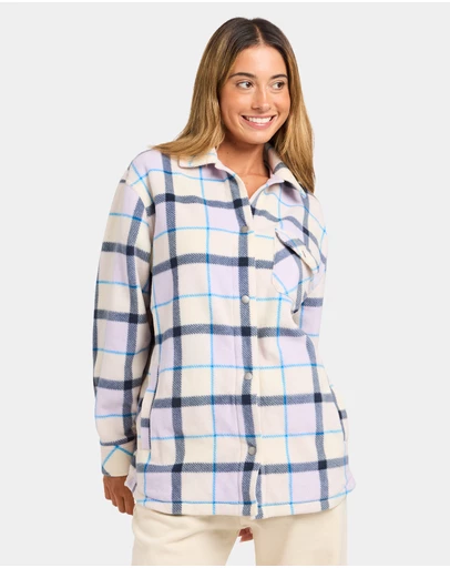 Quiksilver - Womens Camp Queen Polar Fleece Long Sleeve Shirt
