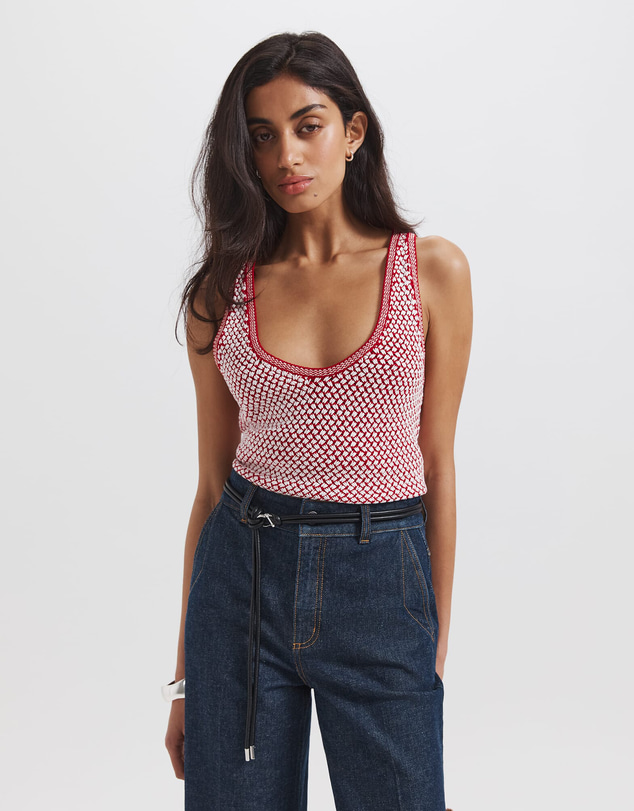 SABA - Dalia Woven Knit Tank