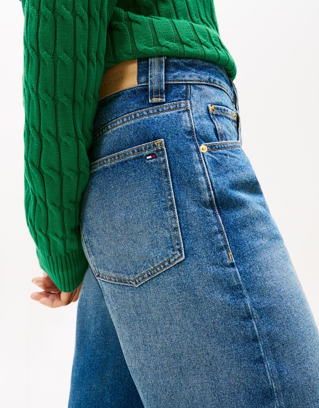 Tommy Hilfiger - Mid Rise Tapered Barrel Leg Jeans