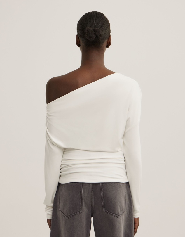 Witchery - Asymmetric Draped Long Sleeve Top