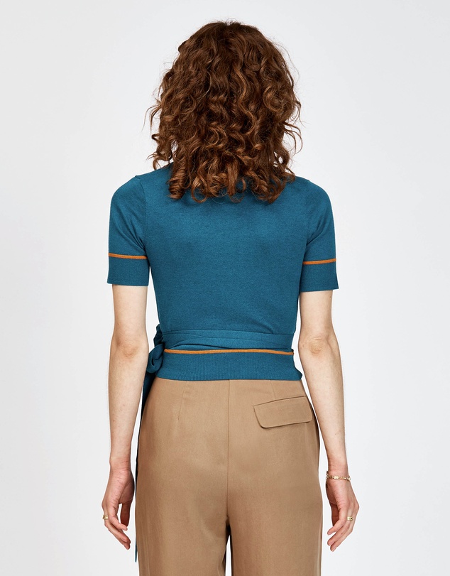 bul - Osprey Wrap Top Teal / Orange