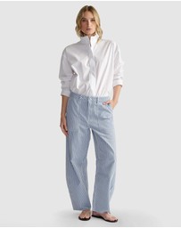 Decjuba - D-Luxe Stripe Barrel Jeans
