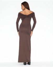 Dazie - Katia Off Shoulder Jersey Dress